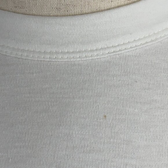 Vintage Liki Liki Hawaii 86 T-Shirt Medium White & Navy Striped Sleeves 90's - Picture 7 of 7